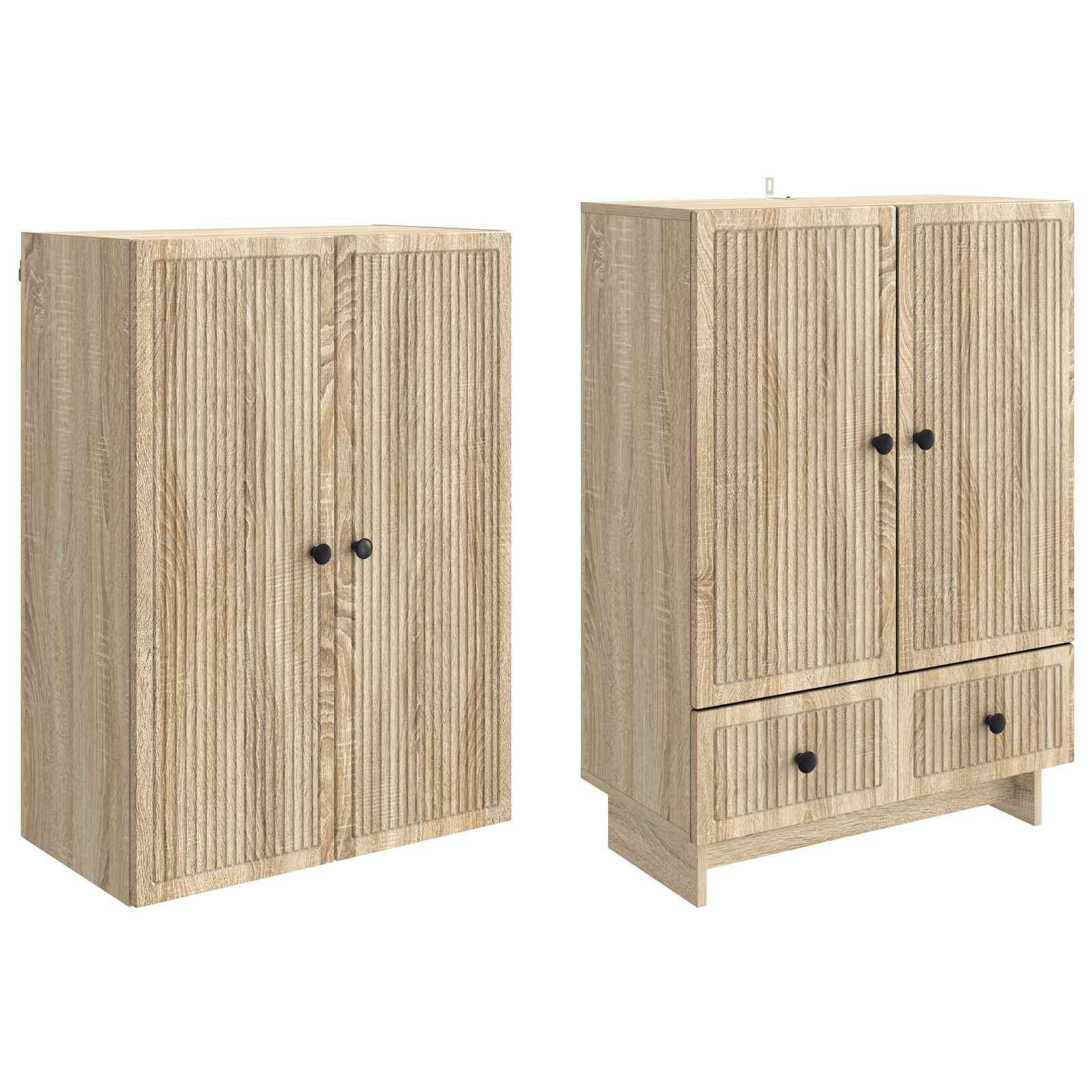 Schrankset 2 pcs Sonoma-Eiche 66 x 34,5 x 95 cm Holzwerkstoff