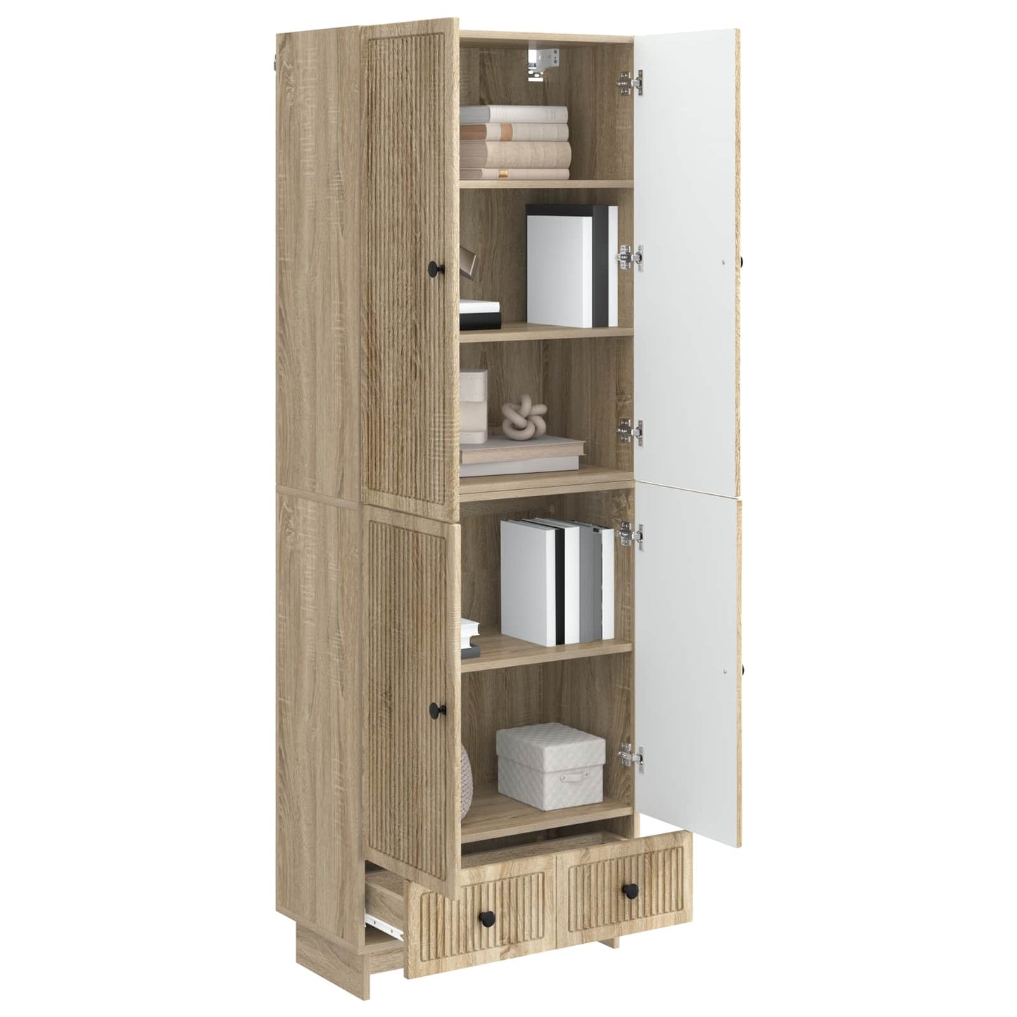 Schrankset 2 pcs Sonoma-Eiche 66 x 34,5 x 95 cm Holzwerkstoff