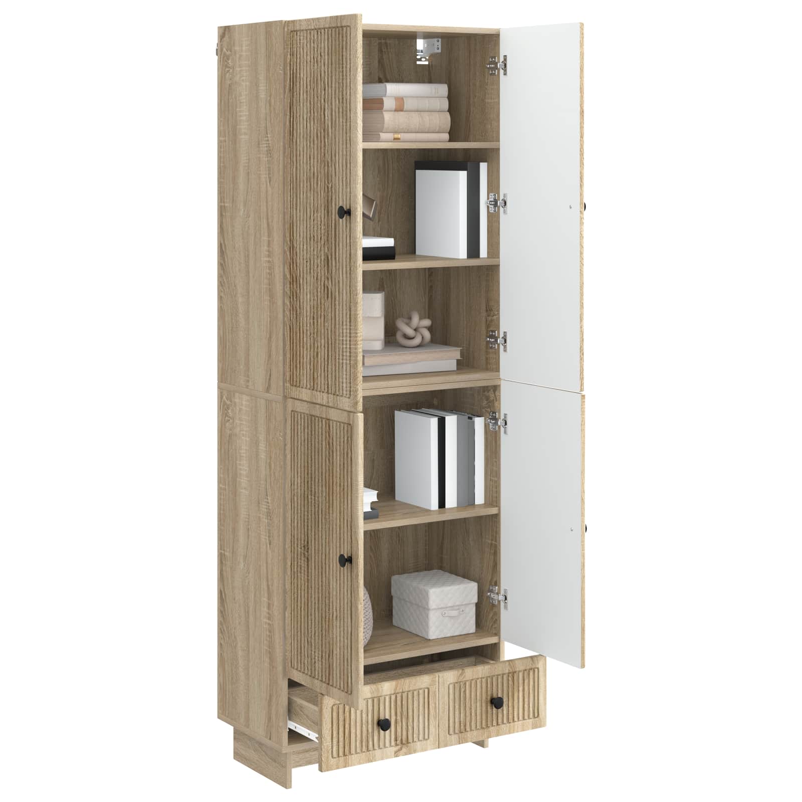 Schrankset 2 pcs Sonoma-Eiche 66 x 34,5 x 95 cm Holzwerkstoff