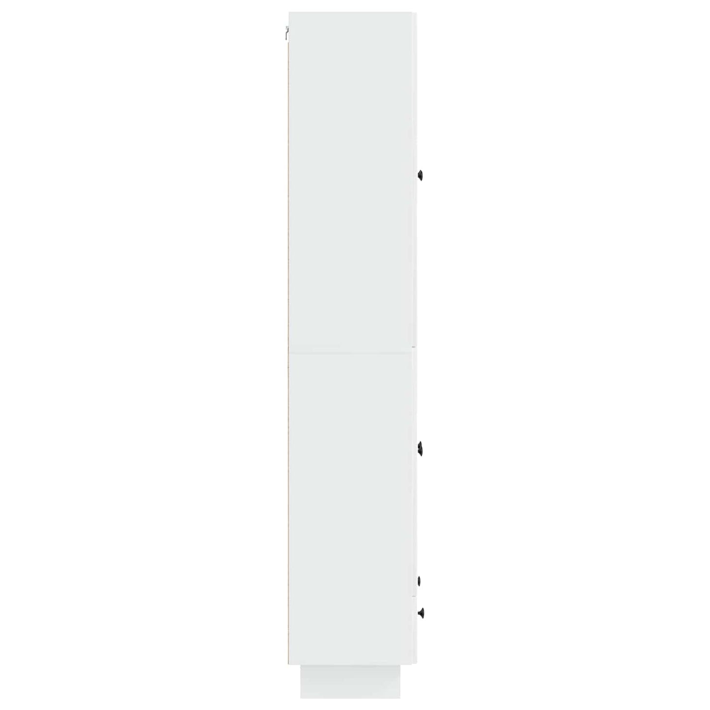 Schrankset 2 pcs Hochglanz Weiß 66 x 34,5 x 95 cm Holzwerkstoff