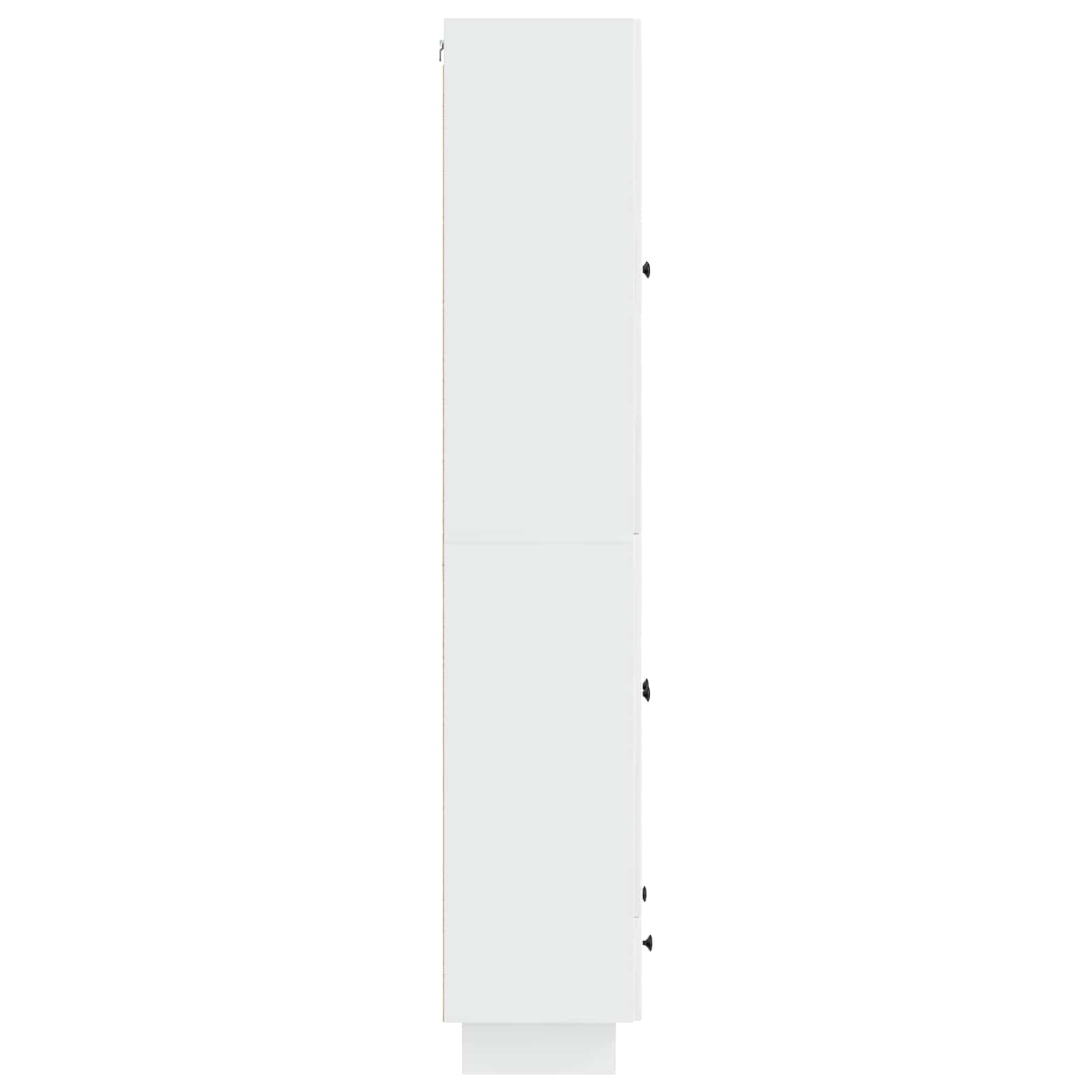 Schrankset 2 pcs Hochglanz Weiß 66 x 34,5 x 95 cm Holzwerkstoff