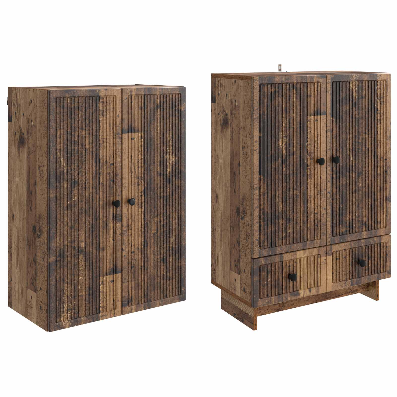 Schrankset 2 stk. Altholz Holzwerkstoff