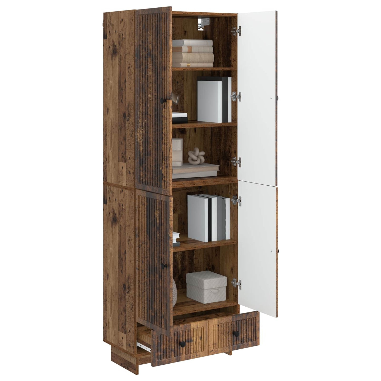 Schrankset 2 stk. Altholz Holzwerkstoff