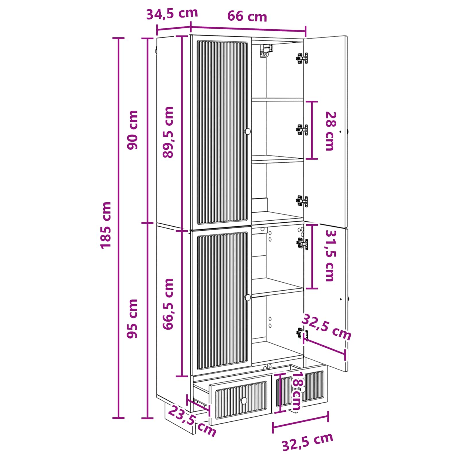 Schrankset 2 stk. Altholz Holzwerkstoff