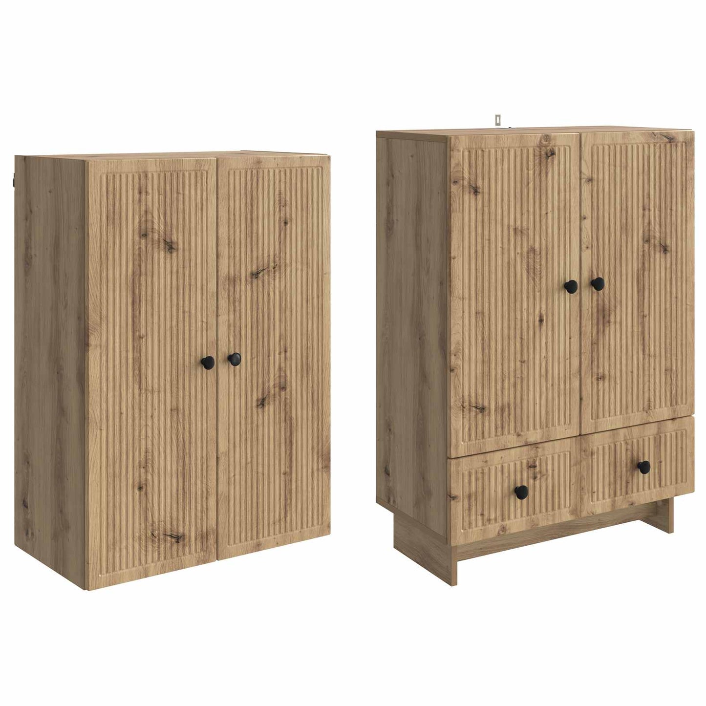 Schrankset 2 Stk. Artisan-Eiche Holzwerkstoff