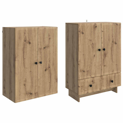 Schrankset 2 stk. Artisan-Eiche Holzwerkstoff