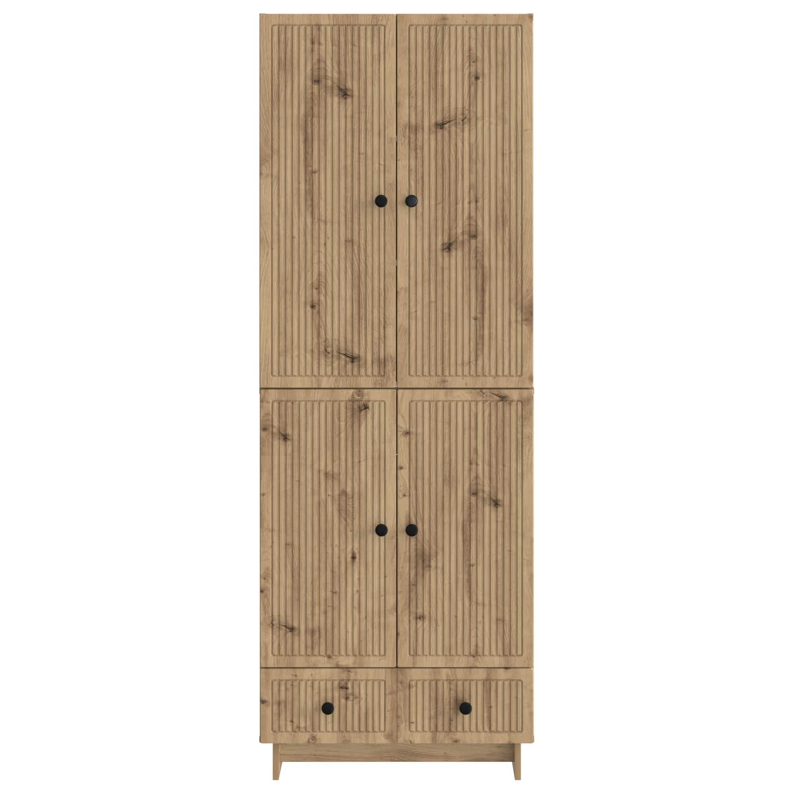 Schrankset 2 Stk. Artisan-Eiche Holzwerkstoff
