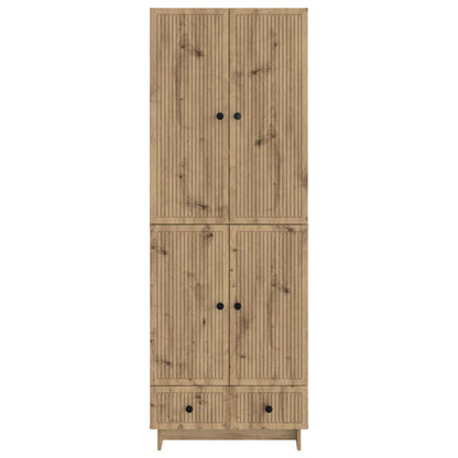 Schrankset 2 stk. Artisan-Eiche Holzwerkstoff