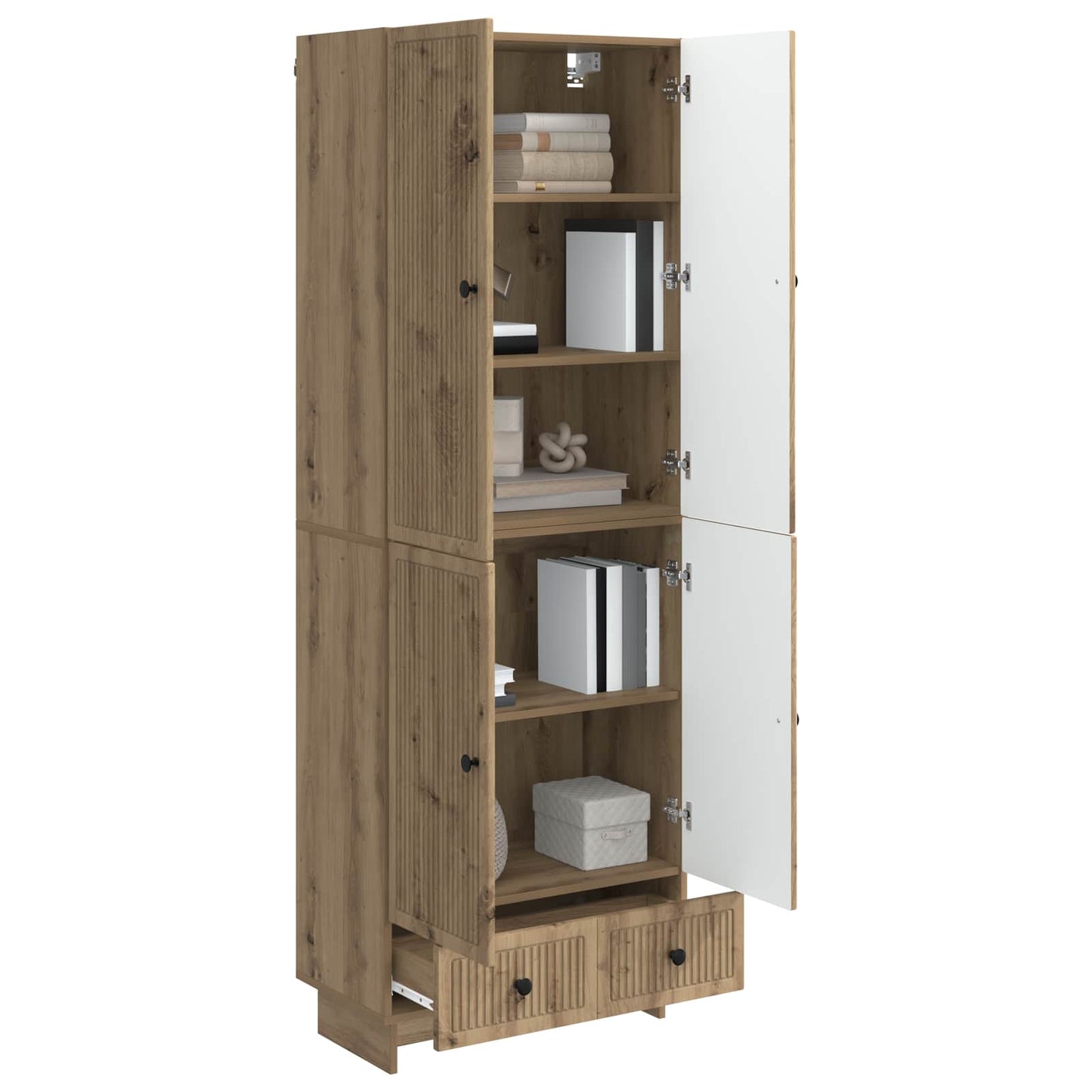 Schrankset 2 Stk. Artisan-Eiche Holzwerkstoff