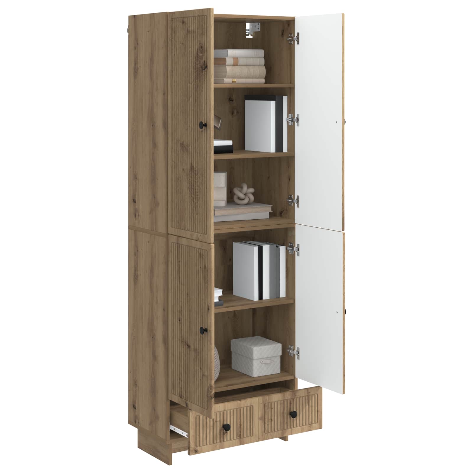 Schrankset 2 Stk. Artisan-Eiche Holzwerkstoff