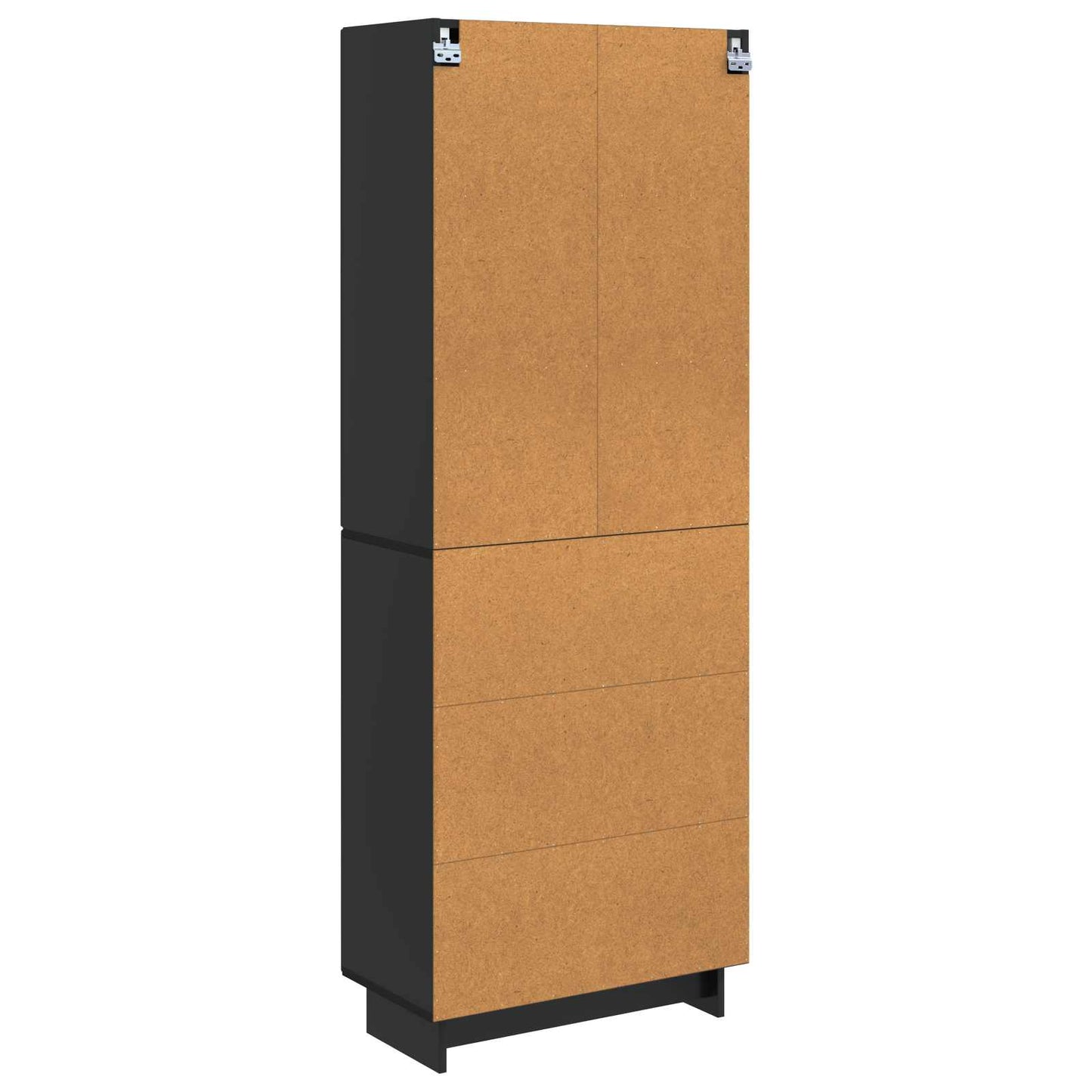 Schrankset 2 pcs Schwarz 66 x 34,5 x 90 cm Holzwerkstoff