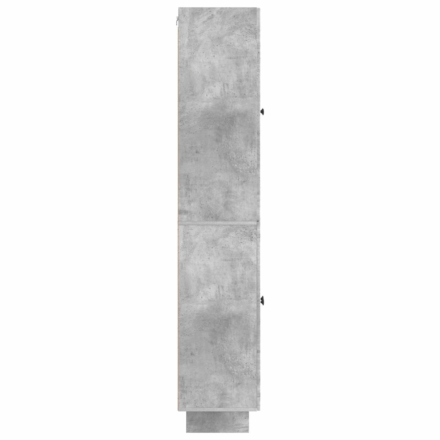 Schrankset 2 stk. Betongrau Holzwerkstoff