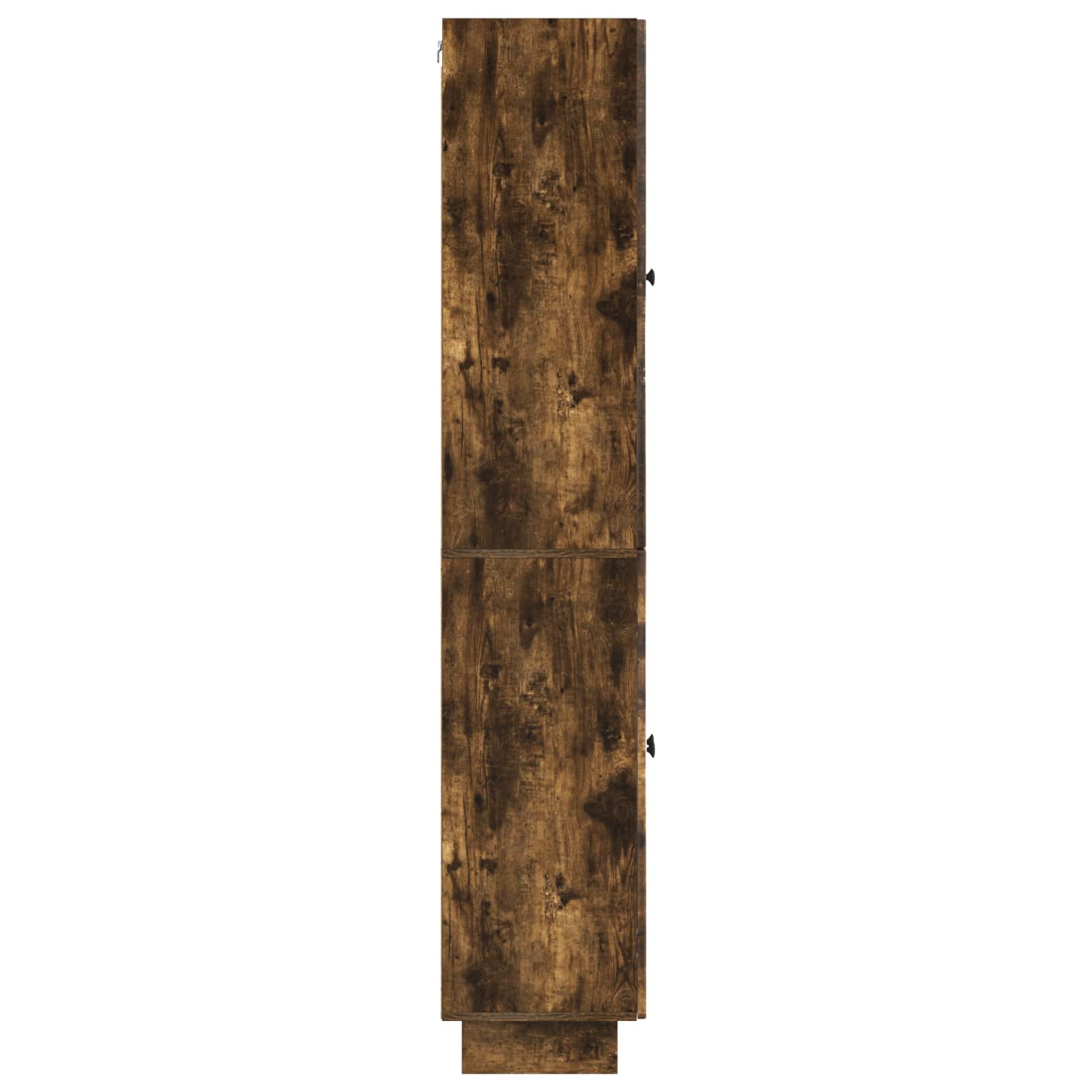 Schrankset 2 stk. Räuchereiche Holzwerkstoff