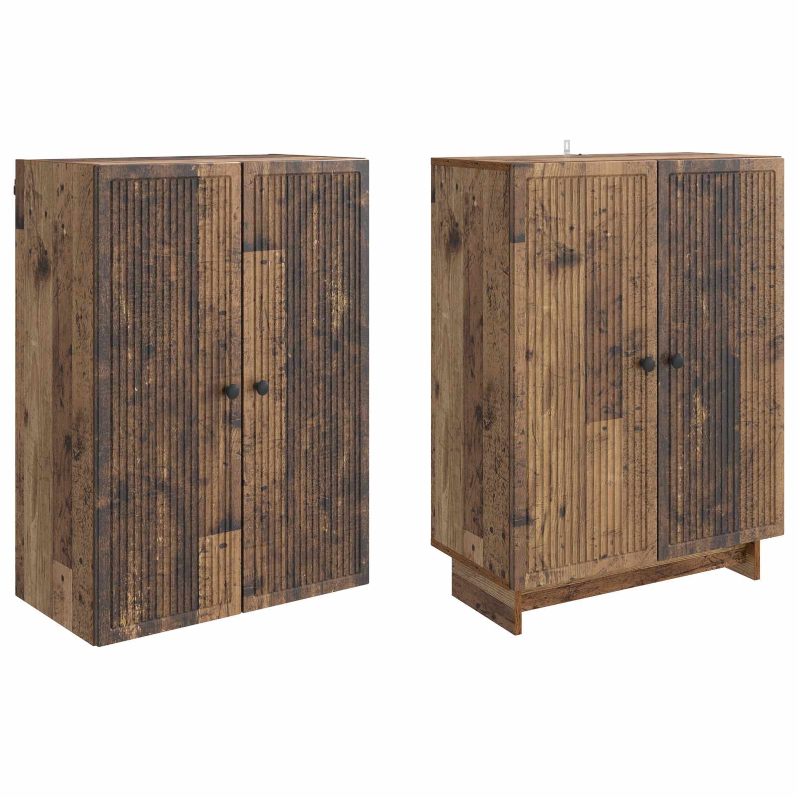 Schrankset 2 stk. Altholz Holzwerkstoff