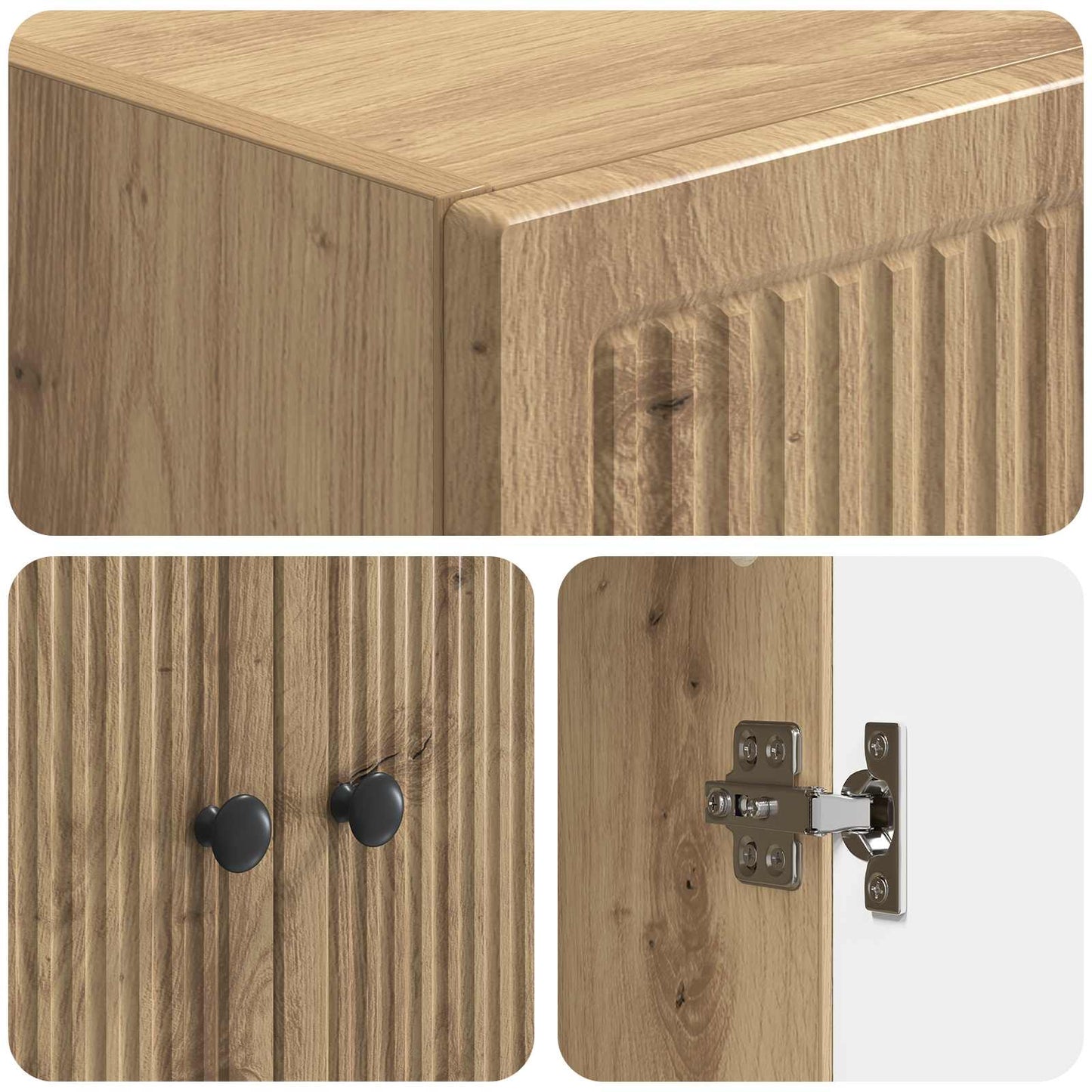 Schrankset 2 Stk. Artisan-Eiche Holzwerkstoff