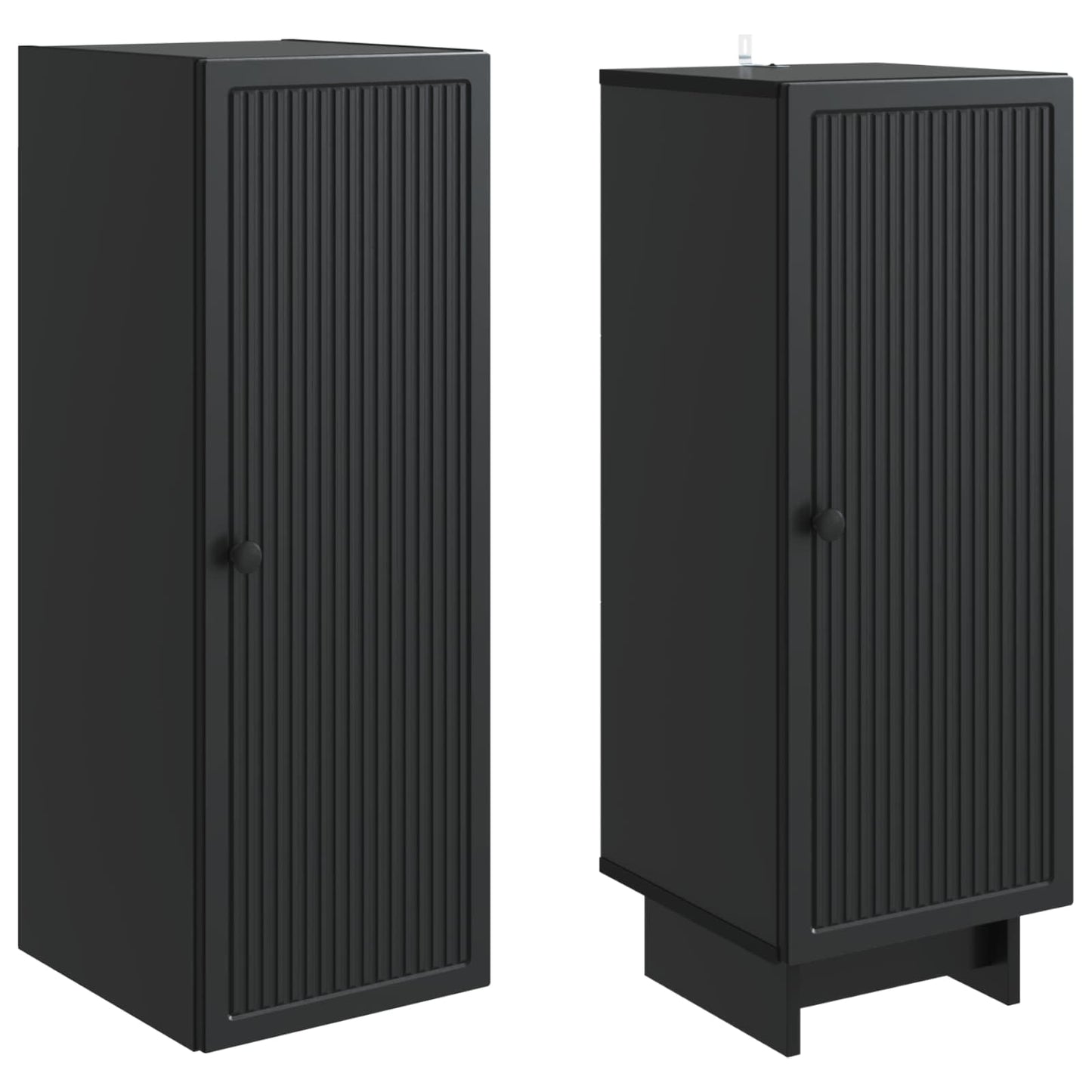 Schrankset 2 pcs Schwarz 34,5 x 33 x 90 cm Holzwerkstoff