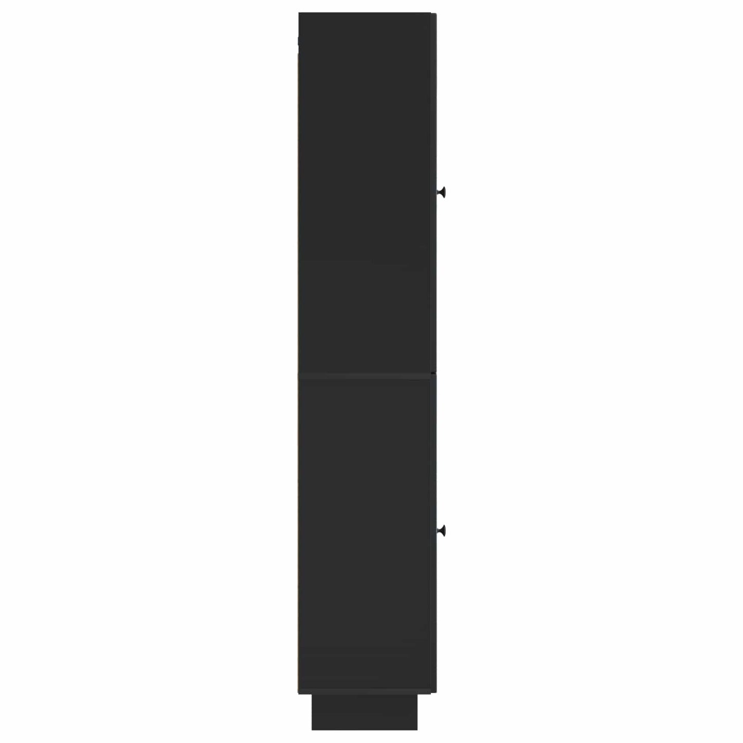 Schrankset 2 pcs Schwarz 34,5 x 33 x 90 cm Holzwerkstoff