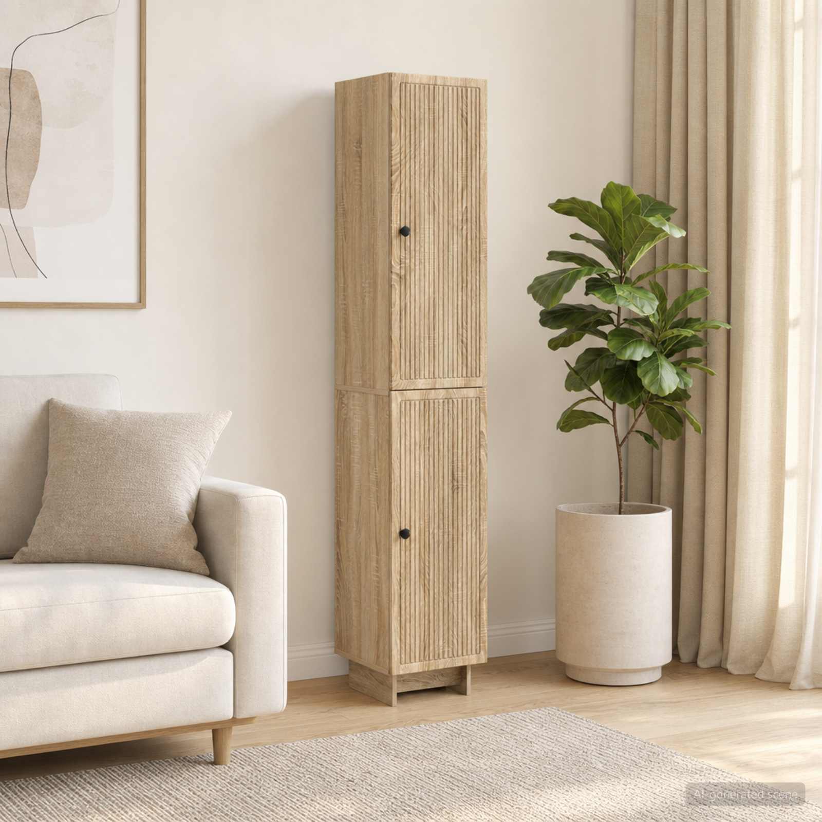 Schrankset 2 pcs Sonoma-Eiche 34,5 x 33 x 90 cm Holzwerkstoff