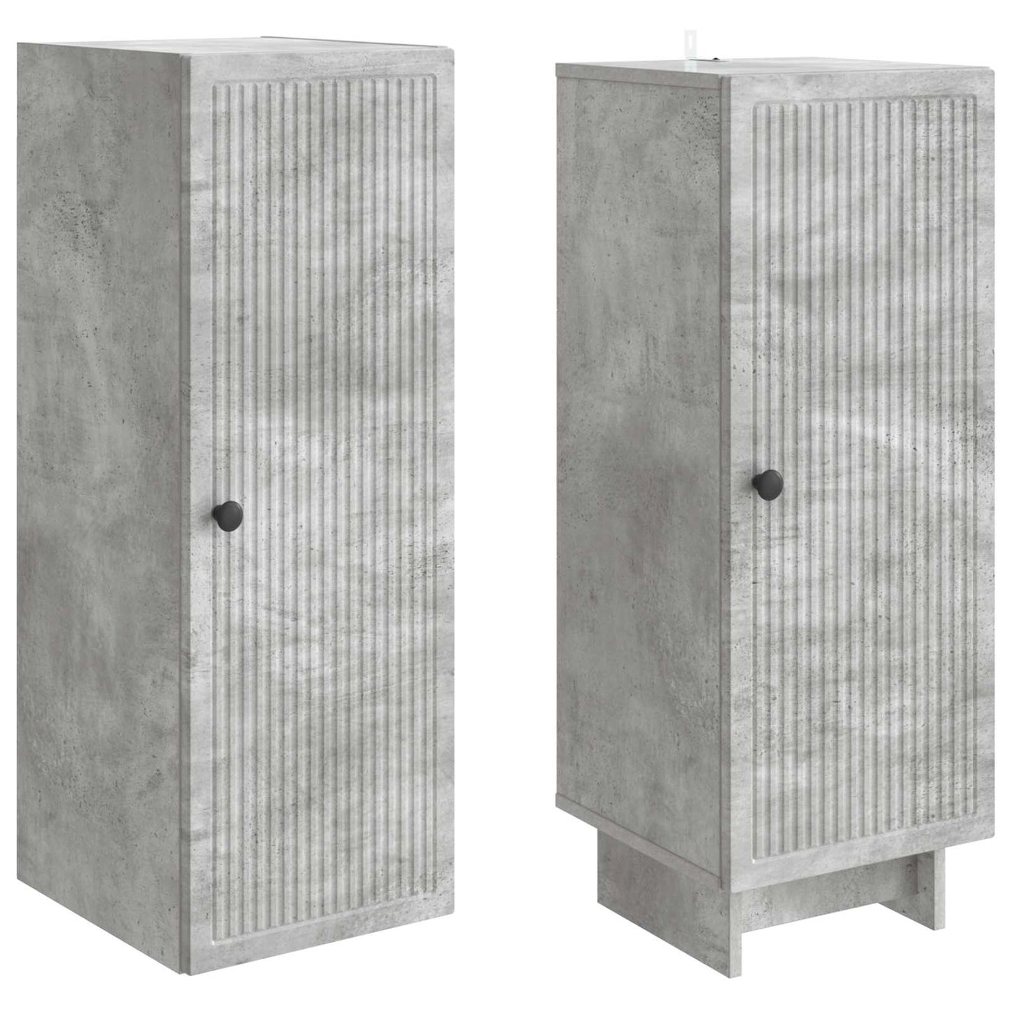 Schrankset 2 pcs Betongrau 34,5 x 33 x 90 cm Holzwerkstoff