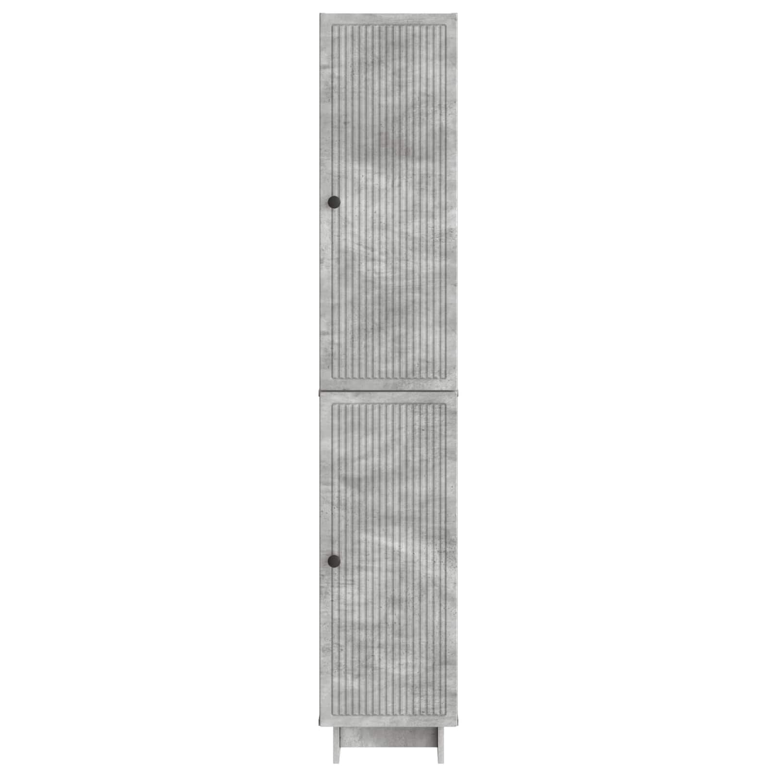 Schrankset 2 pcs Betongrau 34,5 x 33 x 90 cm Holzwerkstoff