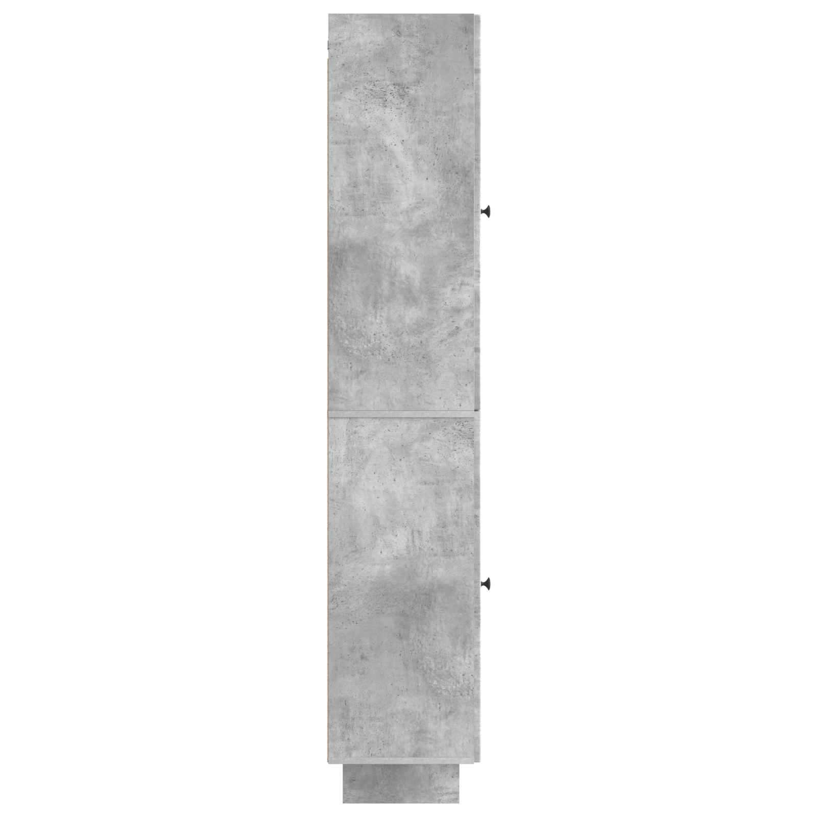 Schrankset 2 pcs Betongrau 34,5 x 33 x 90 cm Holzwerkstoff