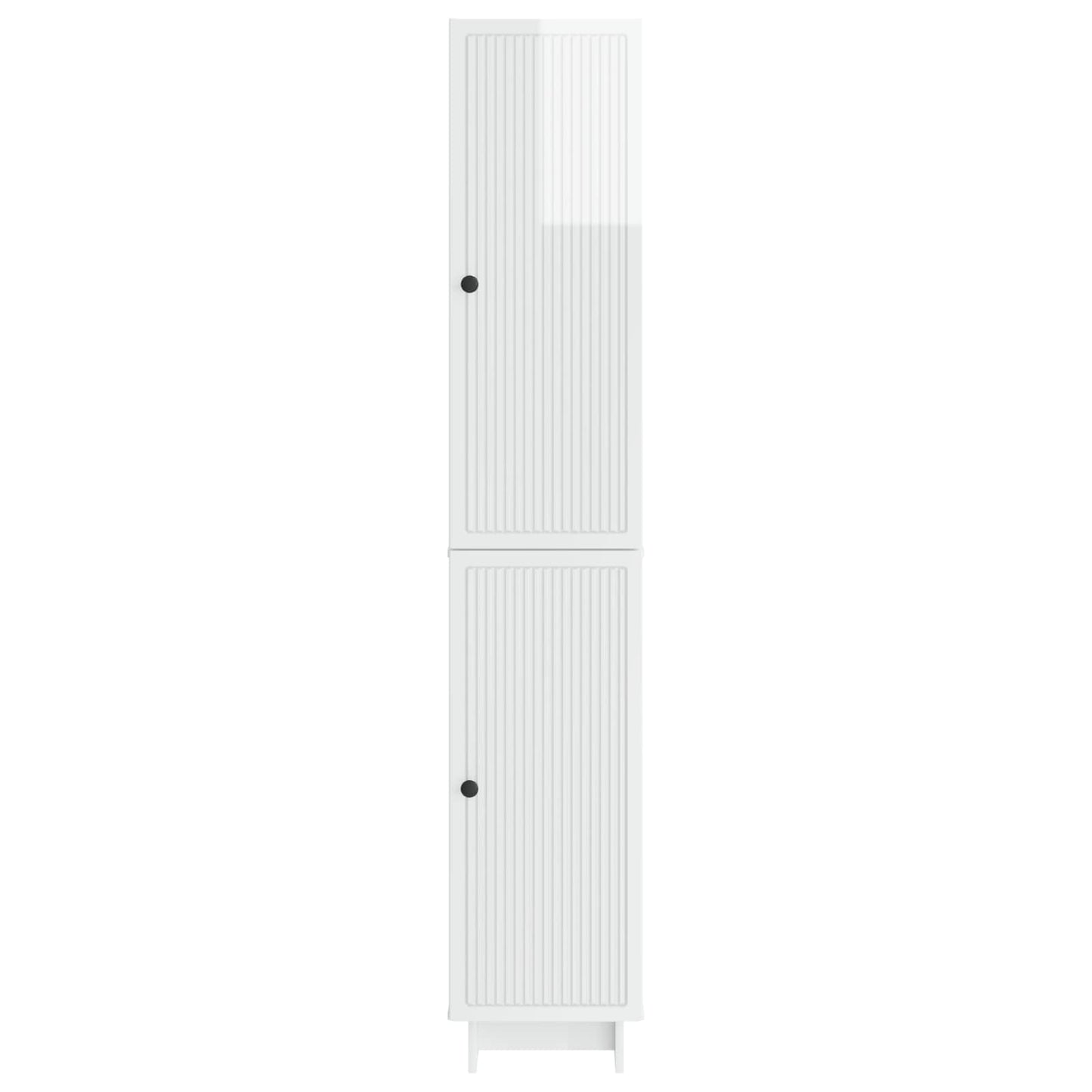 Schrankset 2 pcs Hochglanz Weiß 34,5 x 33 x 90 cm Holzwerkstoff
