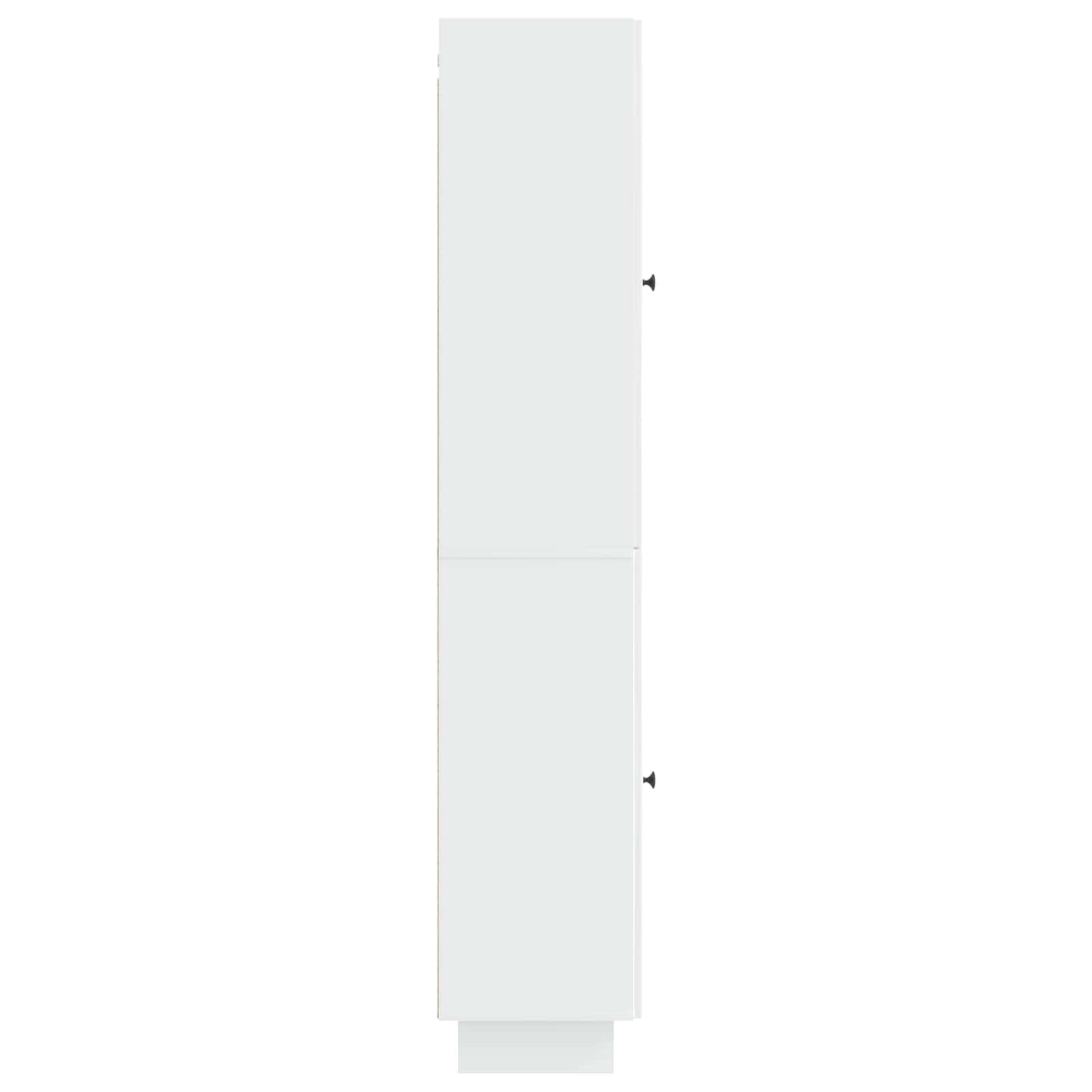 Schrankset 2 pcs Hochglanz Weiß 34,5 x 33 x 90 cm Holzwerkstoff