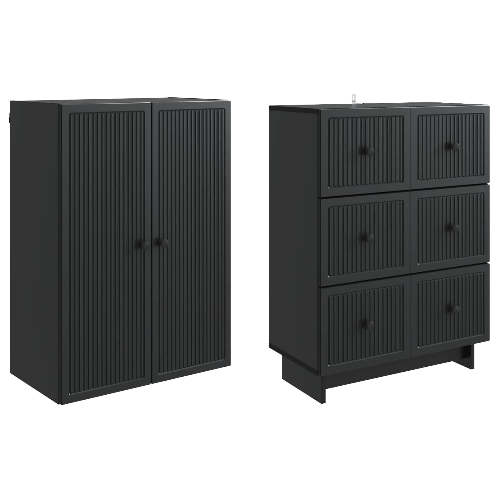 Schrankset 2 pcs 66 x 34,5 x 90 cm Holzwerkstoff