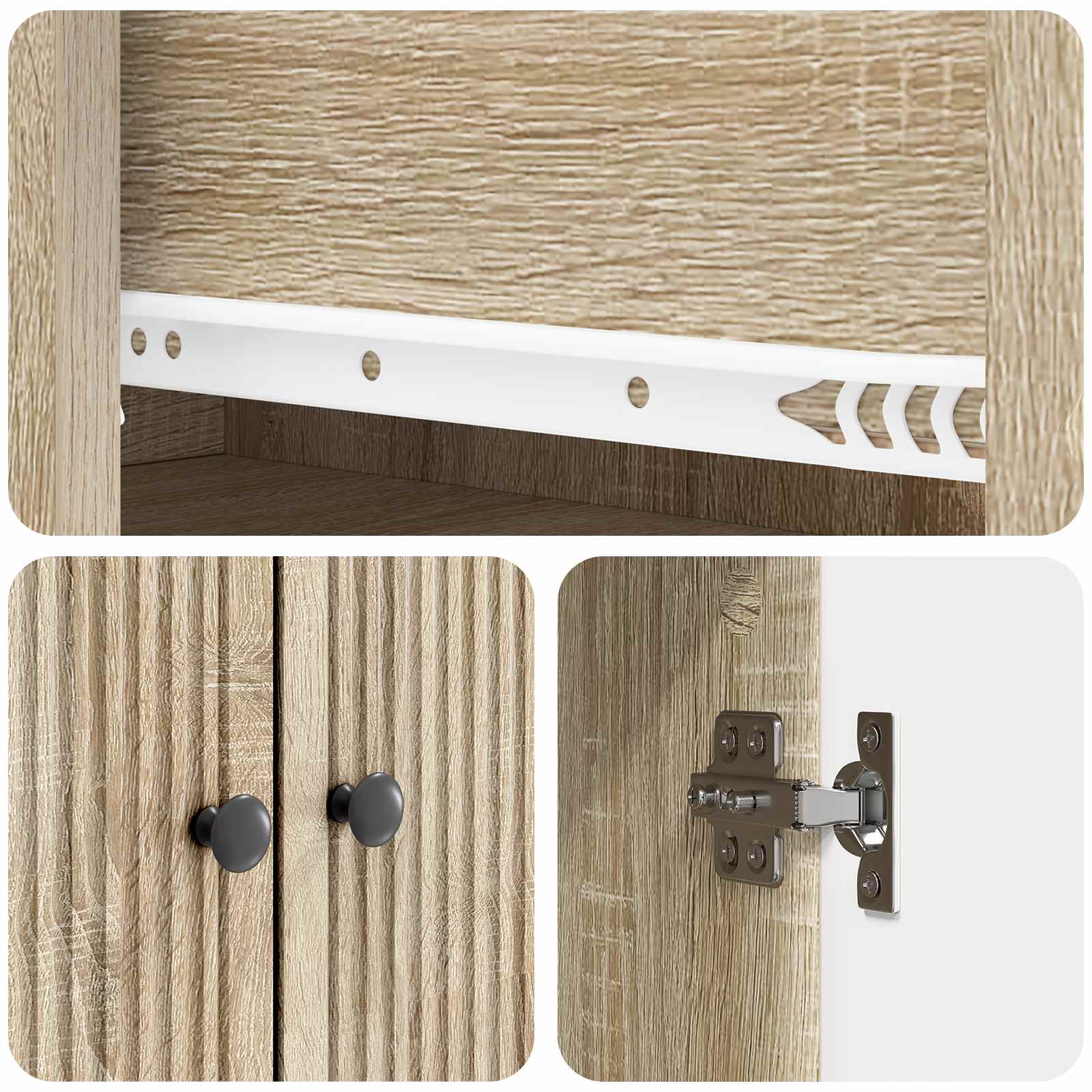 Schrankset 2 stk. Holzwerkstoff