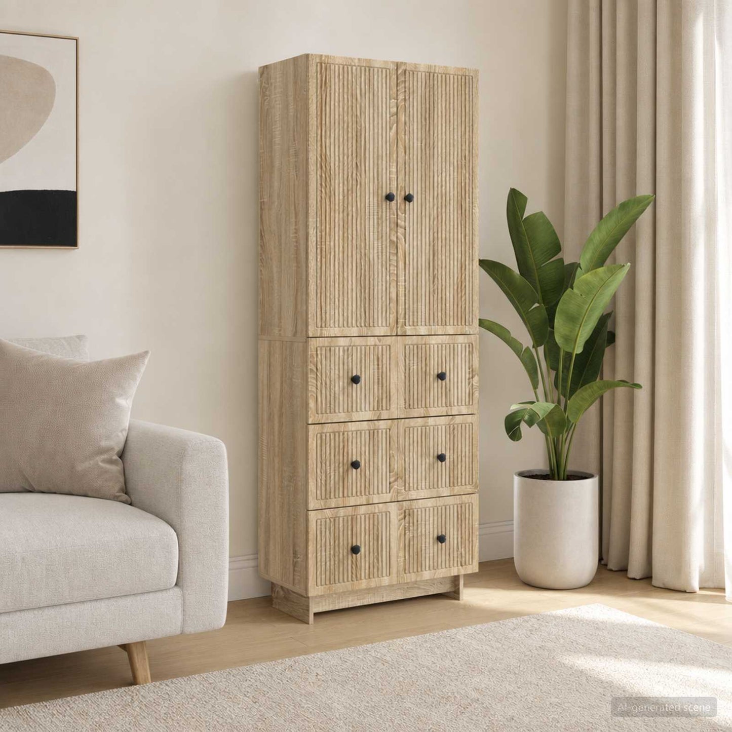 Schrankset 2 stk. Holzwerkstoff