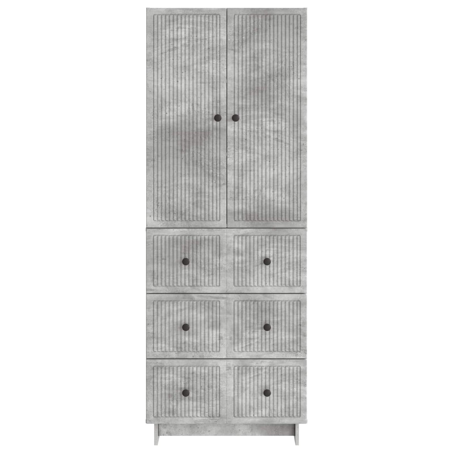 Schrankset 2 pcs Betongrau 66 x 34,5 x 90 cm Holzwerkstoff