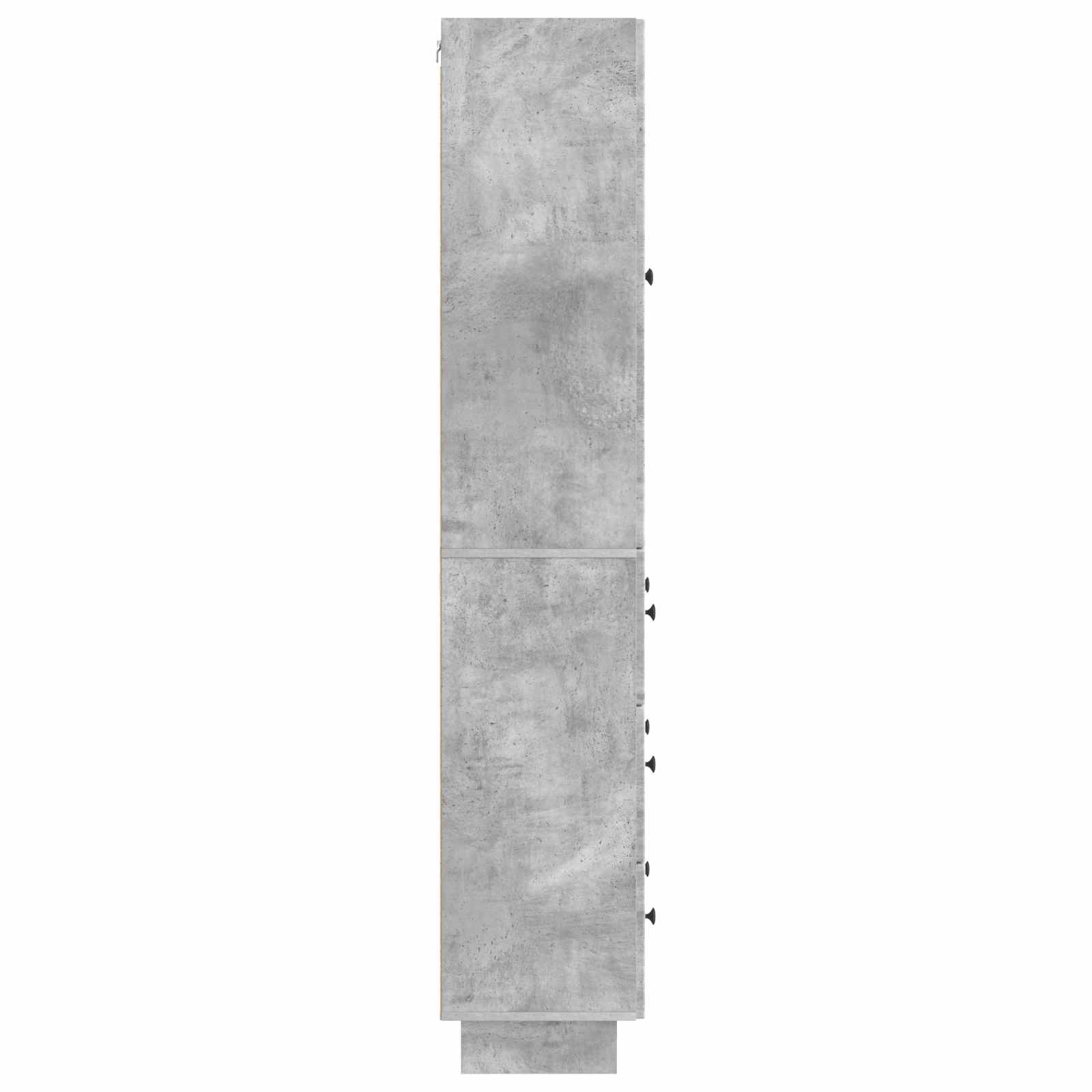 Schrankset 2 pcs Betongrau 66 x 34,5 x 90 cm Holzwerkstoff