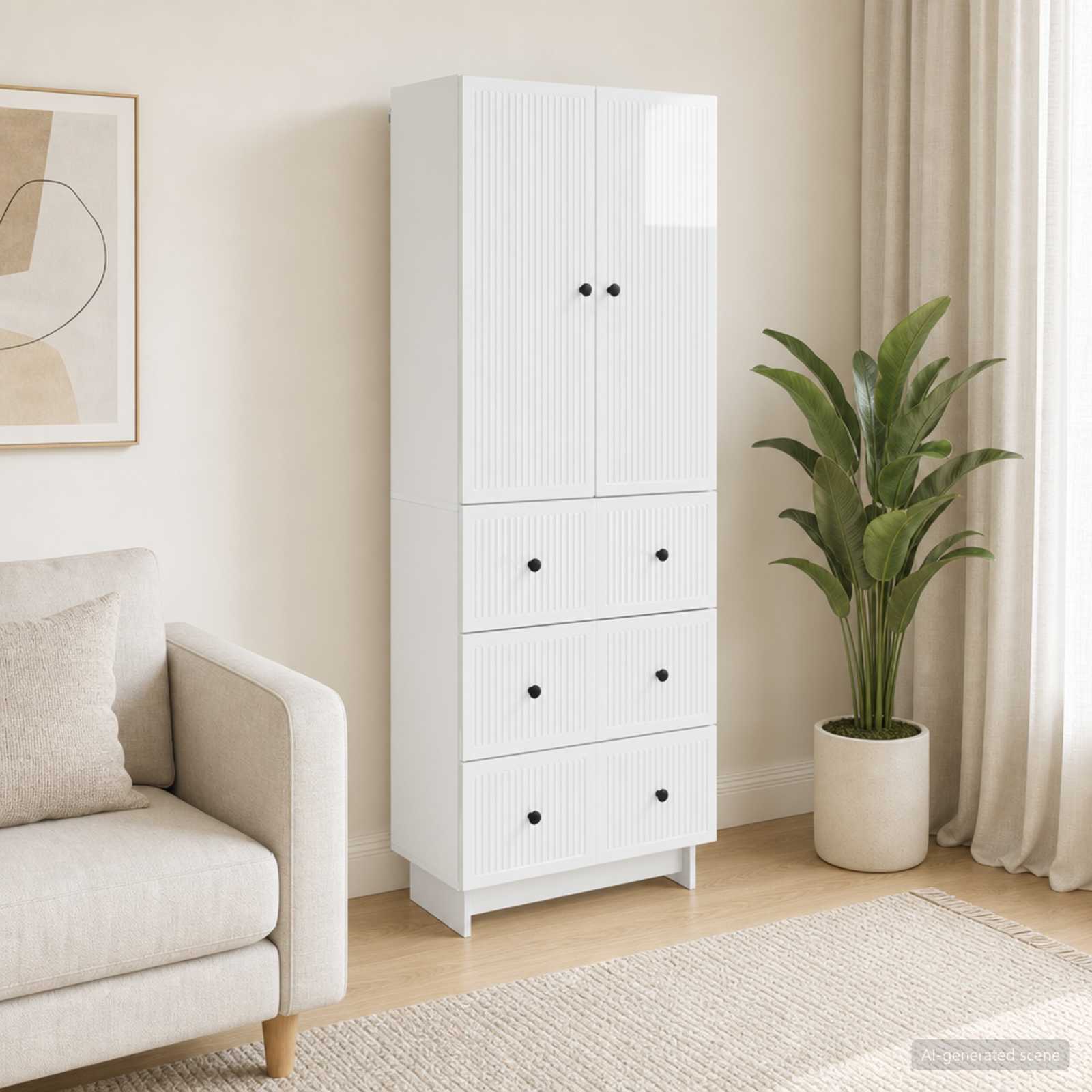 Schrankset 2 stk. Holzwerkstoff