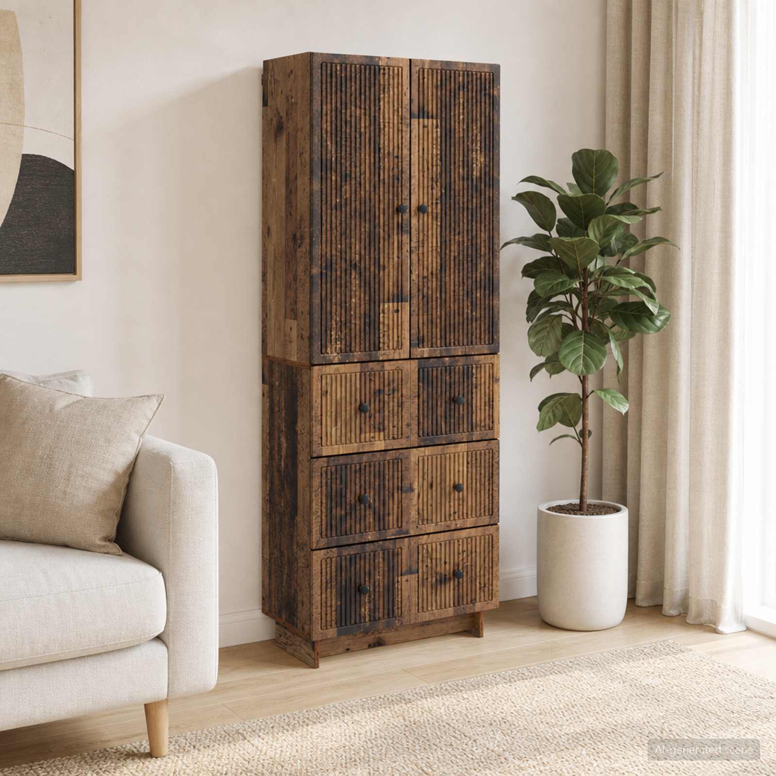 Schrankset 2 stk. Holzwerkstoff