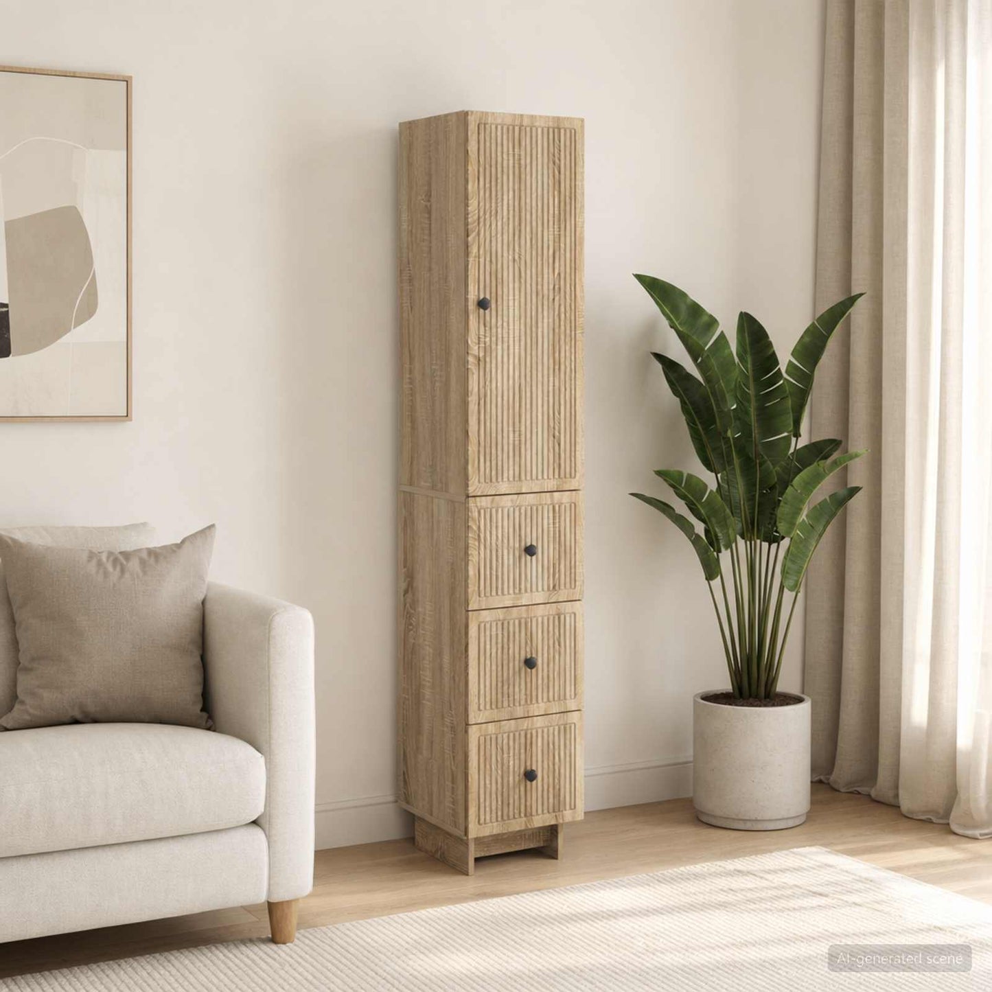 Schrankset 2 pcs 33 x 34,5 x 90 cm Holzwerkstoff