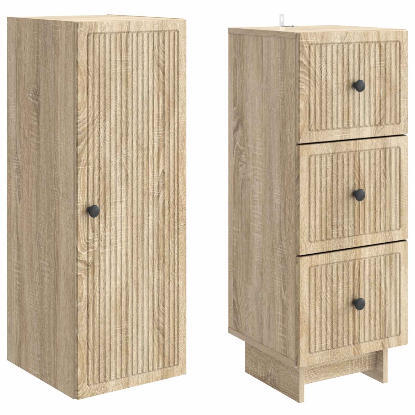 Schrankset 2 pcs 33 x 34,5 x 90 cm Holzwerkstoff