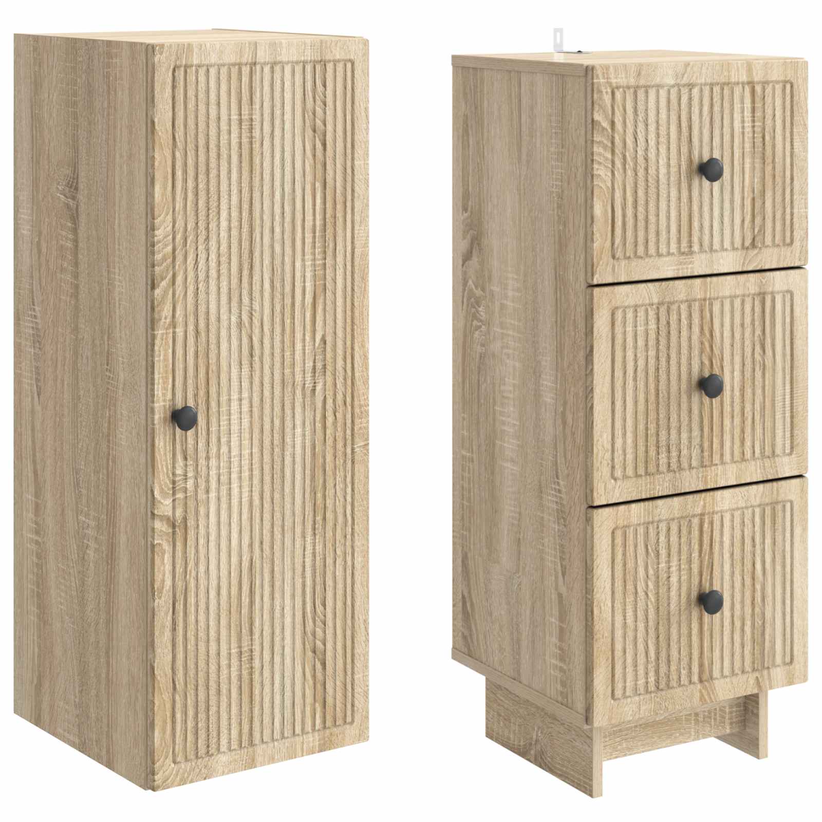 Schrankset 2 pcs 33 x 34,5 x 90 cm Holzwerkstoff