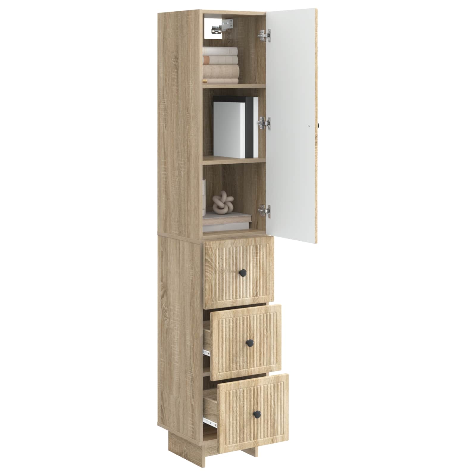 Schrankset 2 pcs 33 x 34,5 x 90 cm Holzwerkstoff