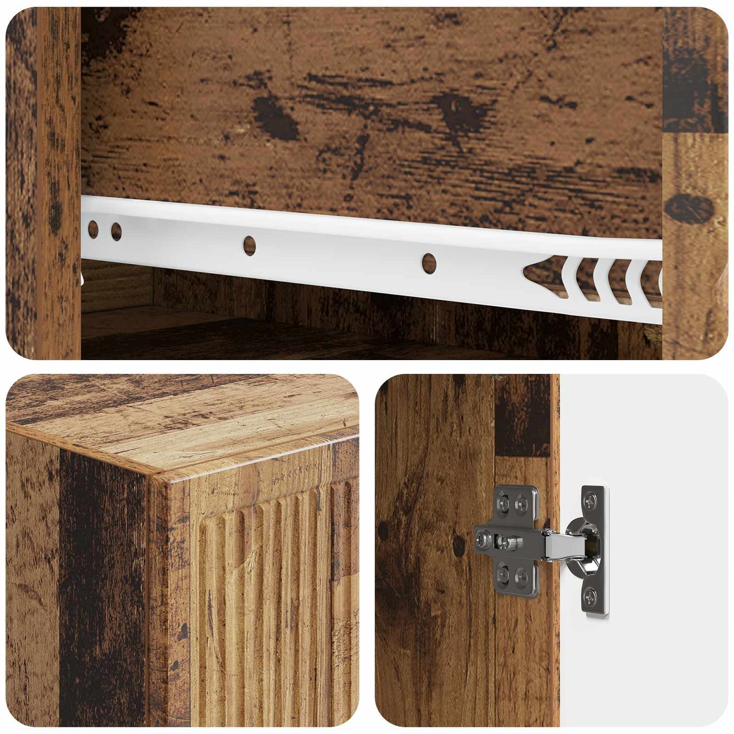 Schrankset 2 stk. Altholz Holzwerkstoff