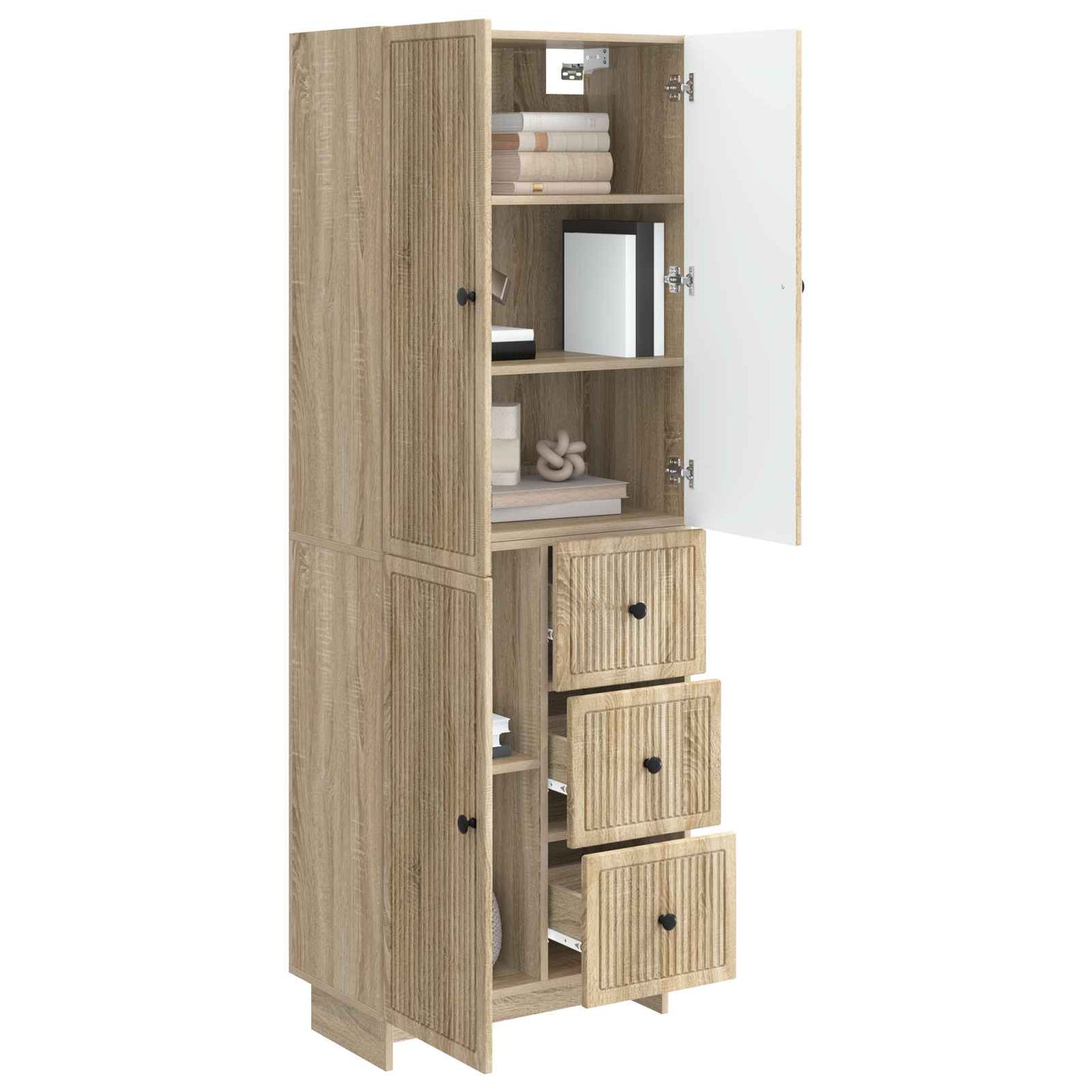 Schrankset 2 pcs 66 x 34,5 x 90 cm Holzwerkstoff
