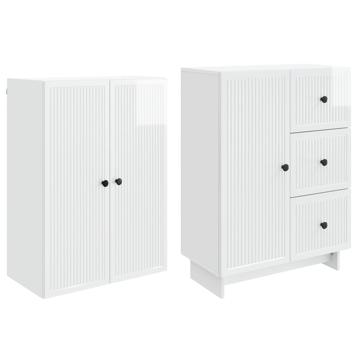 Schrankset 2 pcs 66 x 34,5 x 90 cm Holzwerkstoff