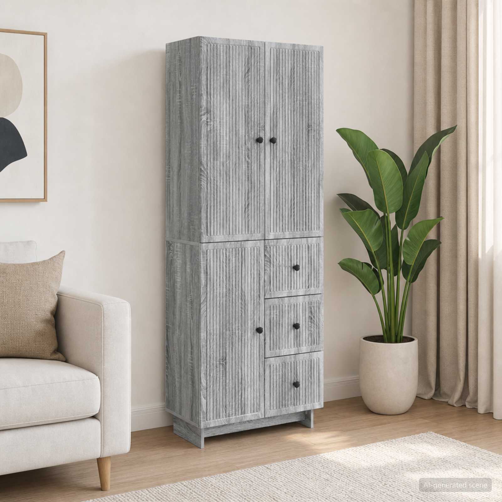 Schrankset 2 stk. Holzwerkstoff