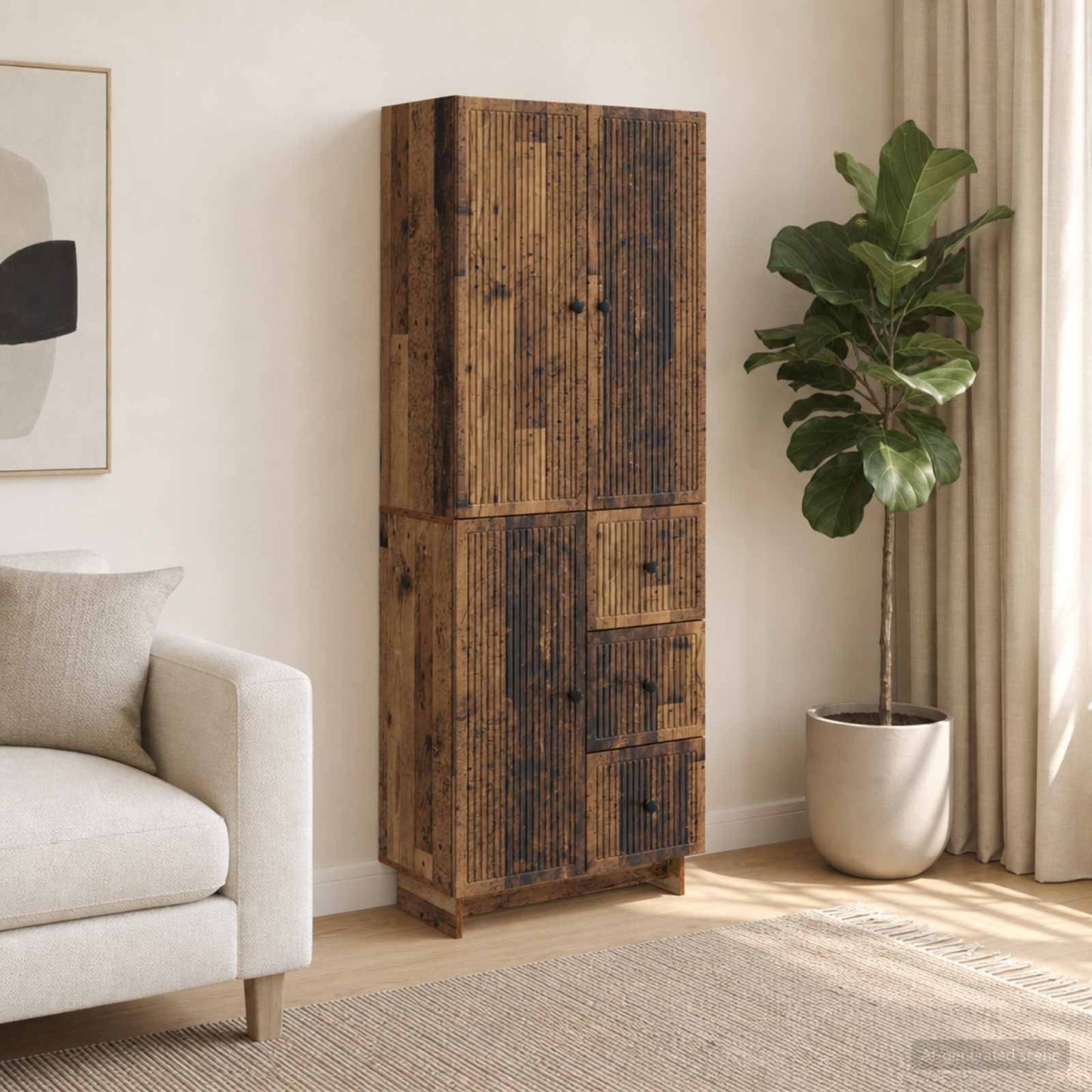 Schrankset 2 stk. Holzwerkstoff