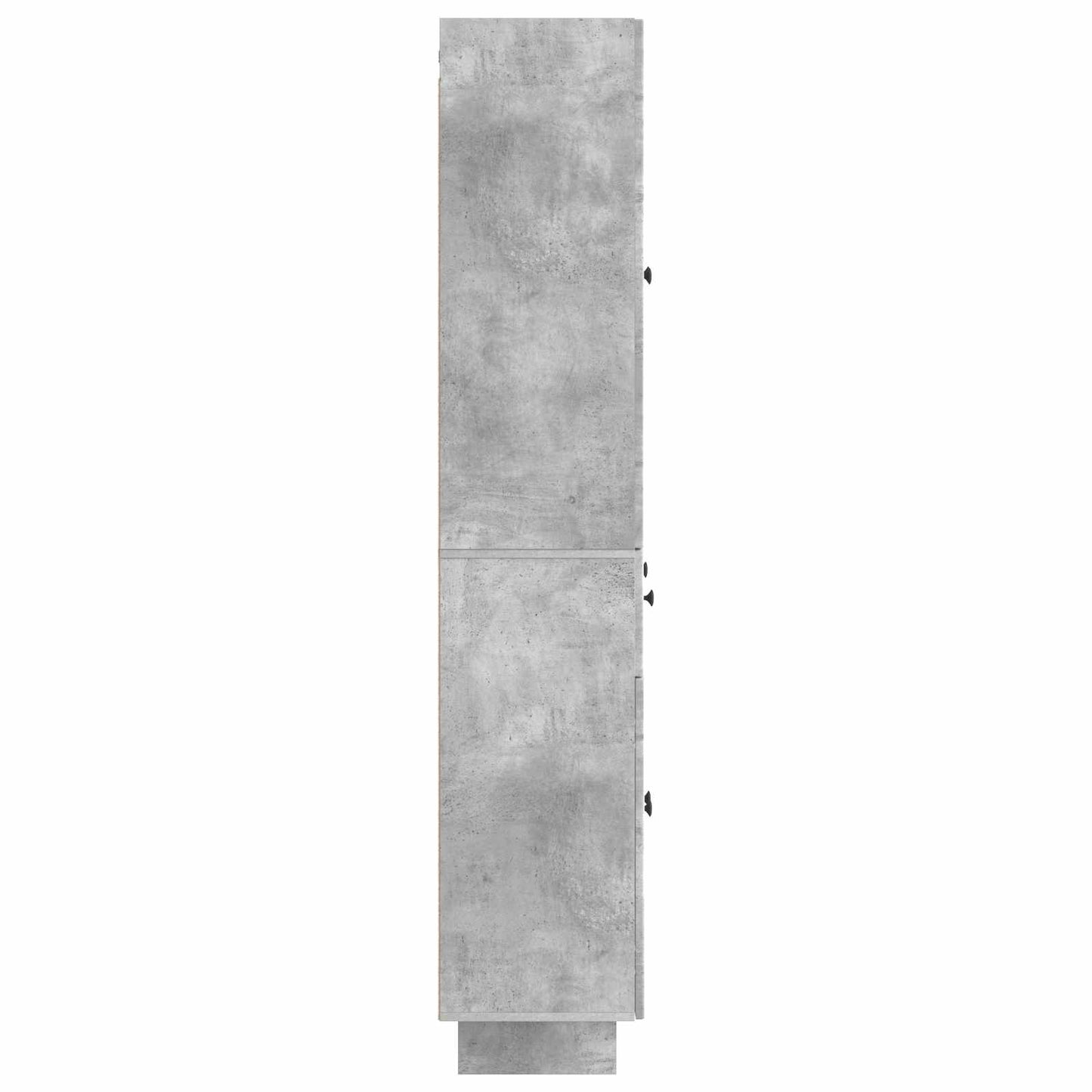 Schrankset 2 stk. Betongrau Holzwerkstoff