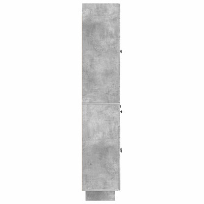 Schrankset 2 stk. Betongrau Holzwerkstoff