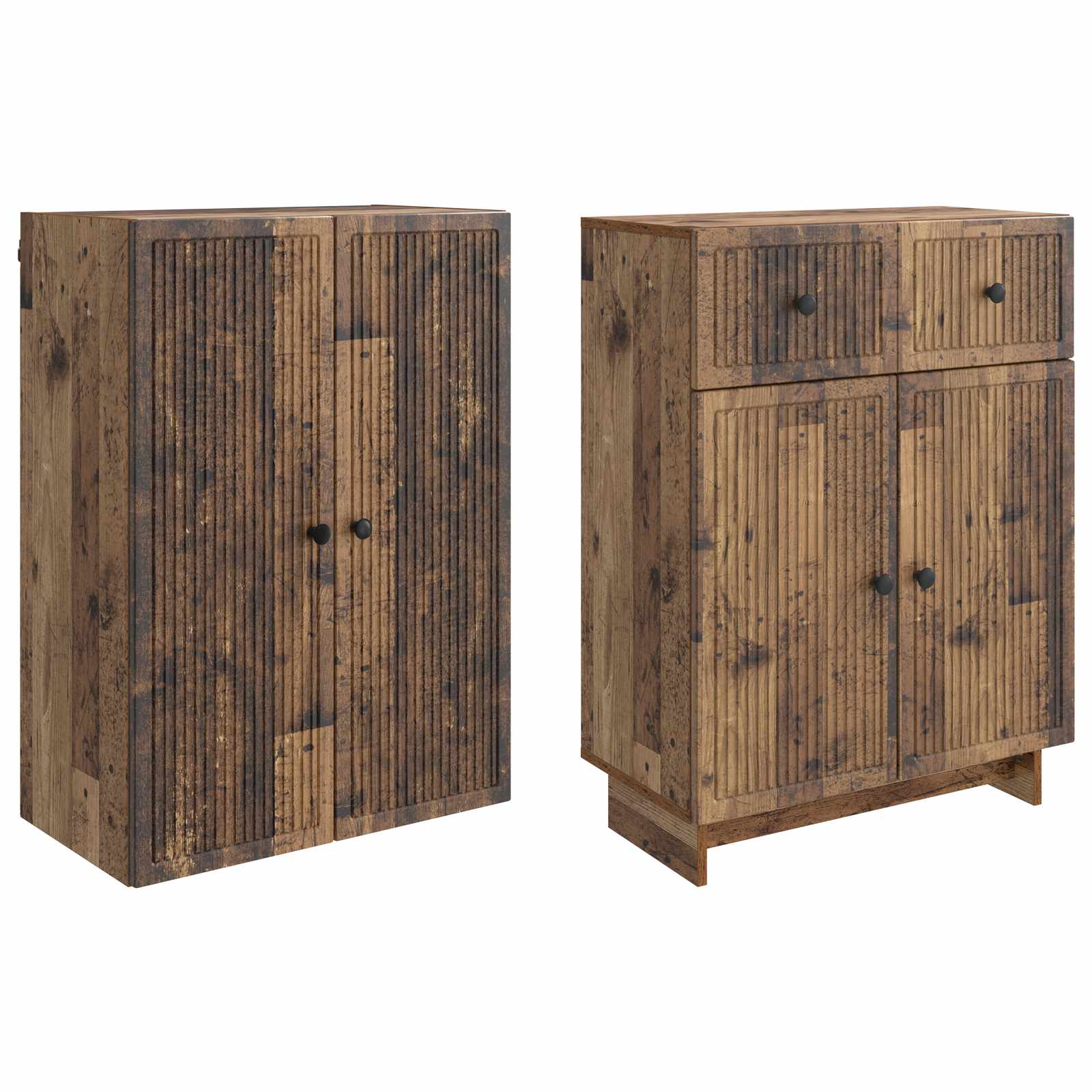 Schrankset 2 stk. Altholz Holzwerkstoff