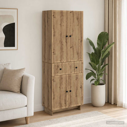 Schrankset 2 stk. Artisan-Eiche Holzwerkstoff