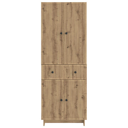 Schrankset 2 stk. Artisan-Eiche Holzwerkstoff