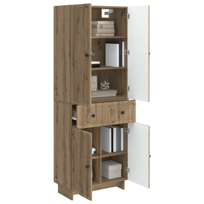 Schrankset 2 stk. Artisan-Eiche Holzwerkstoff