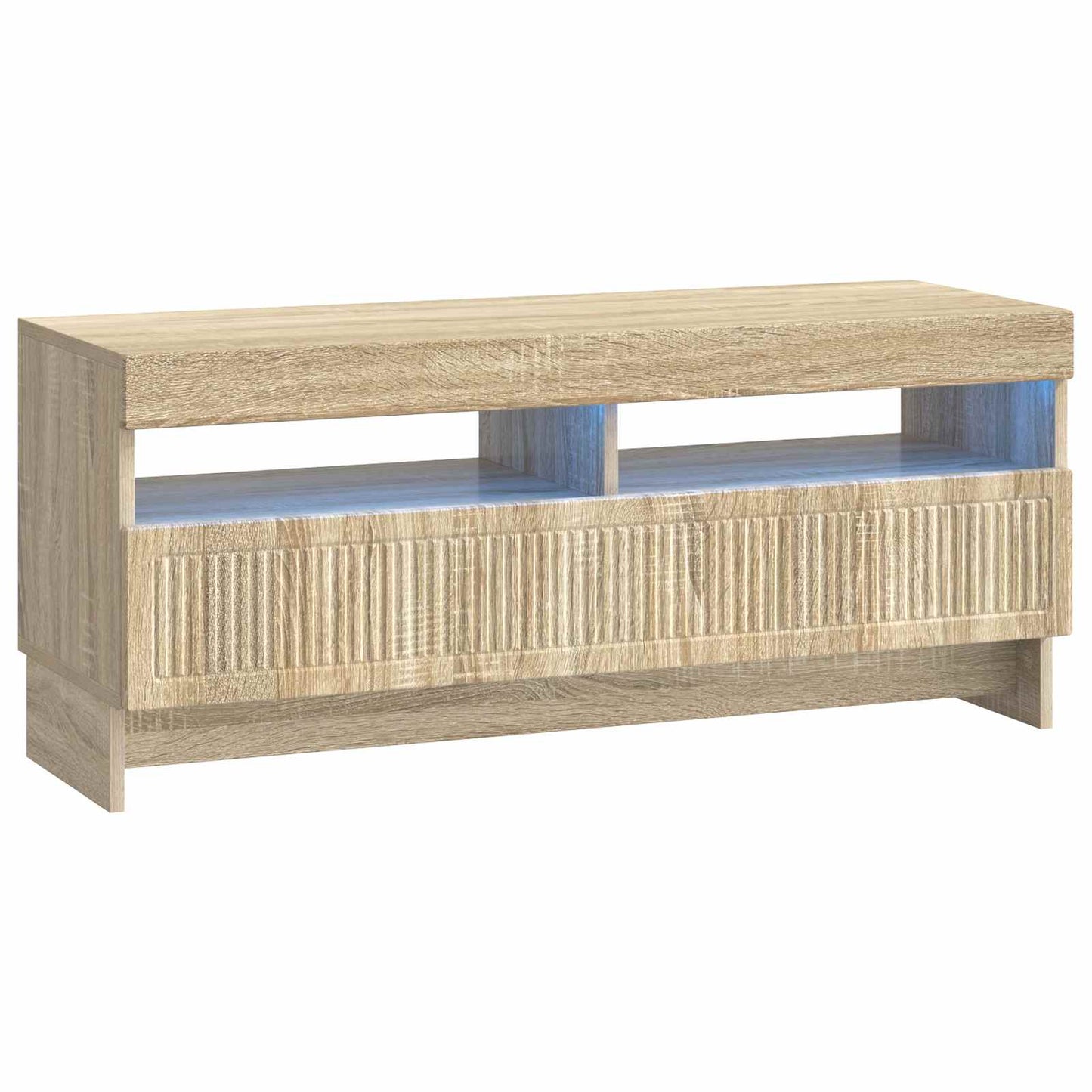 5-teiliges LED TV Schrank Sonoma-Eiche Holzwerkstoff